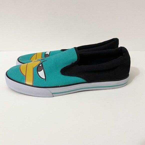 Disney Phineas ad Ferb Slip On Shoes Youth Boys Size 6 - Picture 4 of 14
